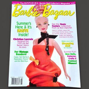 Barbie Bazaar Magazine Life Ball Crafts August 1999 Volume 11 Issue 4 Vintage